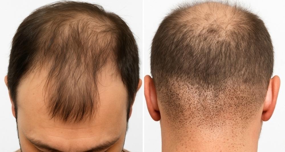 Haarpigmentierung bei lichtes Haar oder nach einer Haartransplantation